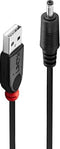 Lindy 70266 - USB 2.0 - USB-A naar DC 3,5 mm 1,5 m - Zwart