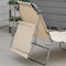 Outsunny ligbed - inklapbaar - 4 standen - zonnedak - beige