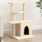 vidaXL - Kattenmeubel - met - sisal - krabpalen - 83,5 - cm - donkergrijs