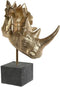 Decoratieve figuren Home ESPRIT Zwart Gouden 33 x 24 x 43,5 cm