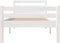 vidaXL - Bedframe - massief - hout - wit - 90x190 - cm