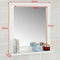 SoBuy Badkamerspiegel Met Plank - Wit - 10x40x49 cm