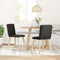 vidaXL - Eetkamerstoelen - 2 - st - stof - zwart