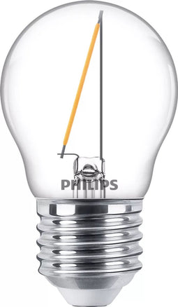 Philips Lighting 76425800 LED-lamp Energielabel F (A - G) E27 Kogel 1.4 W = 15 W Warmwit (Ø x l) 4.5 cm x 7.8 cm 1 stuk(s)