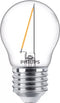 Philips Lighting 76425800 LED-lamp Energielabel F (A - G) E27 Kogel 1.4 W = 15 W Warmwit (Ø x l) 4.5 cm x 7.8 cm 1 stuk(s)