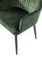 Furntastik Lomellina Eetkamerstoel, Vintage Velvet, groen