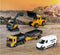 Majorette - Creatix Construction - 5 Volvo voertuigen - Speelgoedgarage - Vanaf 5 jaar