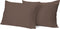 Kussensloop Hotelsluiting Percal Katoen - taupe 60x70cm - Kussenslopen set van 2 stuks