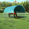 vidaXL - Veetent - 3,7x3,7 - m - PVC - groen