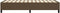 vidaXL - Bedframe - zonder - matras - 80x200 - cm - stof - donkerbruin