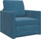 vidaXL - Floor - Sofa - Bed - 2-in-1 - Blauw - 74x77x81 - cm - Velvet