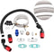 Turbo olietoevoerleiding turbo kit, Turbo AN10 olietoevoer retourleiding, adapter flens set voor T3 T4 GT35 T70 T66
