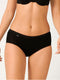 sloggi Basic+ - Dames Midi slip - Extra zachte naden - Zwart (4-pack)