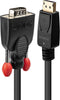Lindy 41941 - DisplayPort naar VGA kabel - 1.00 m - Zwart