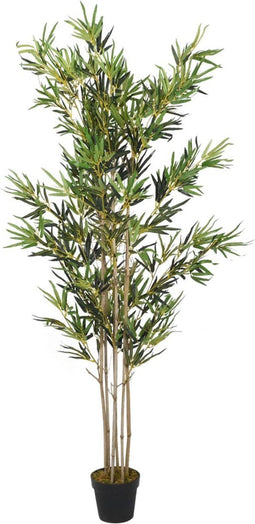 vidaXL - Kunstplant - bamboe - 1380 - bladeren - 200 - cm - groen