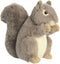 Aurora Pluche knuffel dier - eekhoorn - lichtbruin - 20 cm - bosdieren knuffel thema