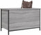 vidaXL - Opbergbankje - 80x42,5x50 - cm - bewerkt - hout - grijs - sonoma - eikenkleur