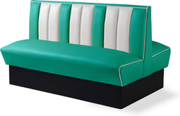 Bel Air Dinerbank Double Booth HW-150DB Turquoise