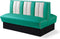Bel Air Dinerbank Double Booth HW-150DB Turquoise
