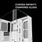 Mars Gaming MCINFINIOLITEW - ATX Semi-toren doos - Gehard glas - Wit