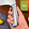 HI NATURE™ Hakmes RVS - Chopping Hakmes - Vlijmscherp Breed Lemmet 29cm - Zilver