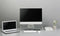 SpeaKa Professional Monitorstandaard Hoogte: 75 tot 90 mm Transparant