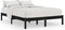 vidaXL - Bedframe - massief - grenenhout - zwart - 120x200 - cm