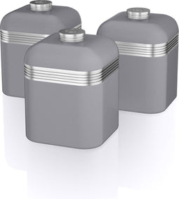 Swan - Opbergblikken - Set van 3 - Grijs
