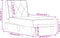 vidaXL - Chaise - longue - fluweel - geel