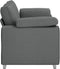 vidaXL - Ligbank - in - Donkergrijs, - 140 - cm, - Stof