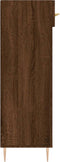 vidaXL - Schoenenkast - 60x35x105 - cm - bewerkt - hout - bruin - eikenkleur