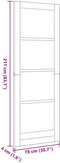 vidaXL - Interne - Deur - 'ORKDAL'78x211x4 - cm - Massief - Den - Hout