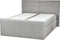 ARISTOCRAT - Boxspringbed - Lichtgrijs - 160 x 200 cm - Polyester