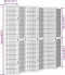 vidaXL - Kamerscherm - met - 6 - panelen - massief - paulowniahout - zwart
