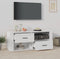 vidaXL - Tv-meubel - 100x35x40 - cm - bewerkt - hout - hoogglans - wit