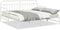 vidaXL - Ligbedframe - met - Uitschuifbed - - - Wit, - 100x200 - cm, - Gemaakt - van - Staal