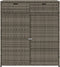 vidaXL - Tuinkast - 105x55x113 cm - PE-rattan - grijs