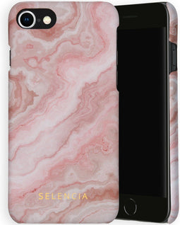 Selencia Hoesje Geschikt voor iPhone SE (2022) / SE (2020) / 8 / 7 / 6s / 6 Hoesje - Selencia Maya Fashion Backcover - roze