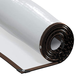 vidaXL - Doorzichtig - zeildoek - met - zeilringen - 2x5 - m - polyethyleen