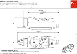 PCE 54015063 CEE-motorbeschermingsstekker 16 A 5-polig 400 V 1 stuk(s)