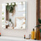 Mirlux Hollywood Spiegel 58x48CM - Make Up Spiegel - 10x Zoom - Dimbare LED Verlichting - Wit
