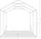 vidaXL - Garagetent - 1,6x2,4 - m - PVC - groen