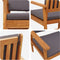 vidaXL - Tuinstoelen - 2 - stuks - met - kussens - in - massief - acaciahout
