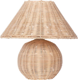CINDER - Tafellamp - Naturel - Rotan