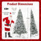 Coast Half Kunstkerstboom - Voorverlicht 210 cm - Sneeuw Effect - Wit/Groen - 126 x 63 x 210 cm