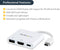 Startech.com CDP2HDUACPW - USB-C multiport adapter - 4K HDMI USB 3.0 60W PD - wit
