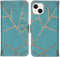 iMoshion Hoesje Geschikt voor iPhone 13 Hoesje Met Pasjeshouder - iMoshion Design Softcase Bookcase - Blauw / Blue Graphic