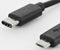 Digitus USB-kabel USB 2.0 USB-C stekker, USB-micro-B stekker 1.80 m Zwart Rond, Stekker past op beide manieren, Afgesch