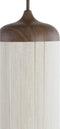 Light & Living Hanglamp Dania - Bruin/Crème - Ø16cm - Modern - Hanglampen Eetkamer, Slaapkamer, Woonkamer