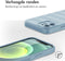 iMoshion Hoesje Geschikt voor iPhone 12 Hoesje Siliconen - iMoshion EasyGrip Backcover - Lichtblauw